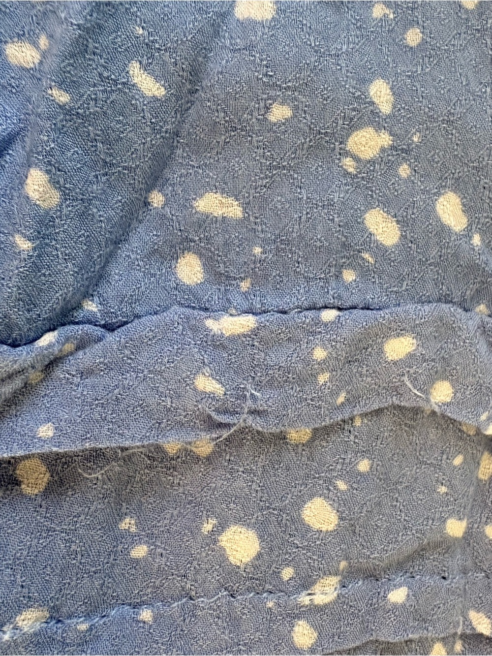 Size 20W Terra & Sky Light Blue Speckled V-Neck Tunic - Picture 7 of 12